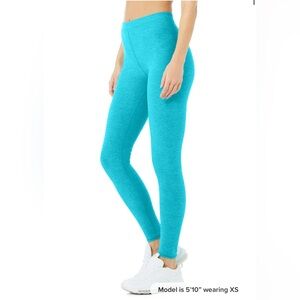 ALO Yoga High Waist Alosoft Flow Legging in Turquoise
